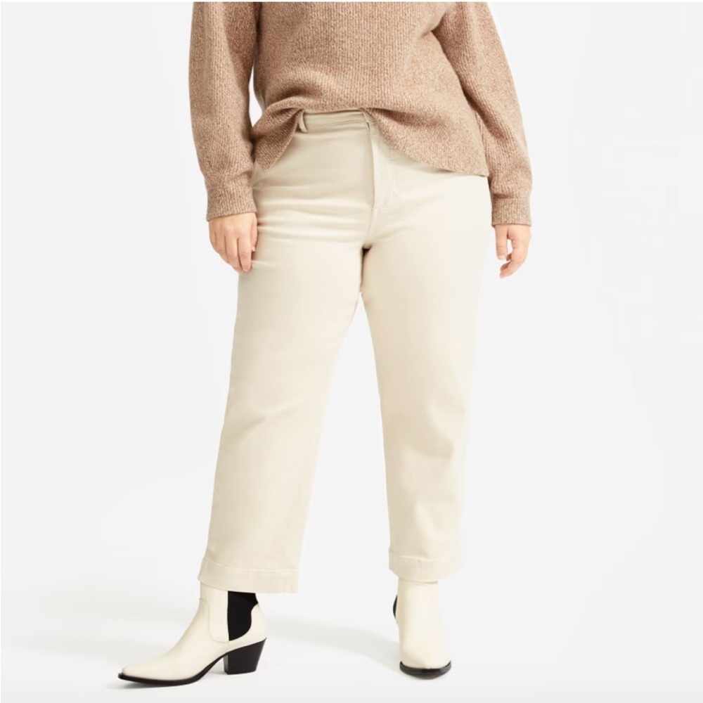 Everlane The Straight Leg Crop Regular Khaki Pants - Picture 7 of 7
